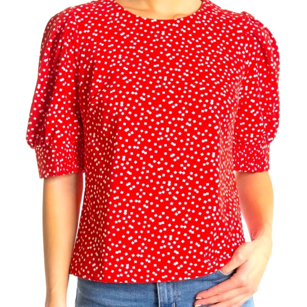 Mellow Day Square Design Blouse